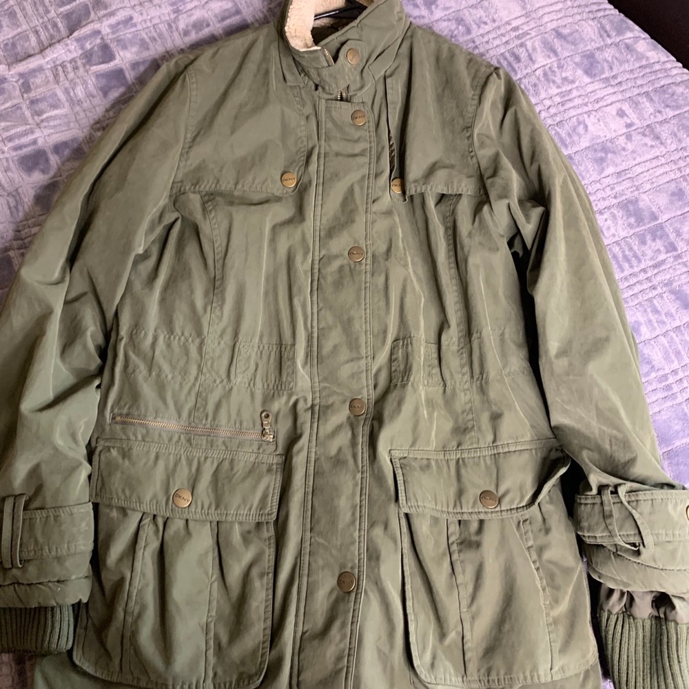 Green coat